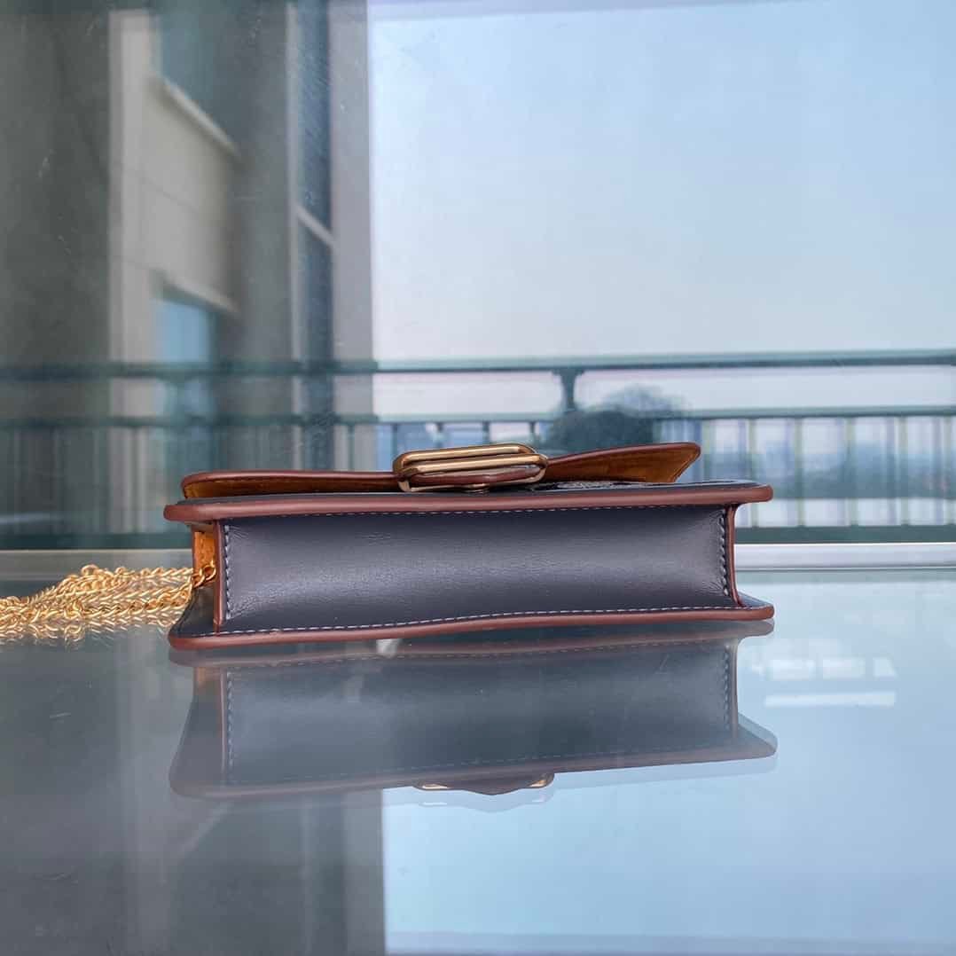 Coach Chambray's New Baguette Chain Bag - Dark Blue 71013 | Sandra Bags - Image 3