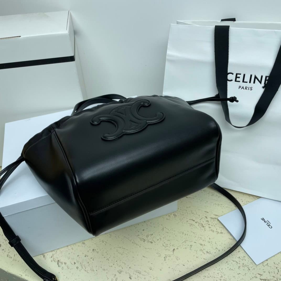 Celine Cabas Triomphe Mini Shopping Bag - Black 30735 | Sandra Bags - Image 2