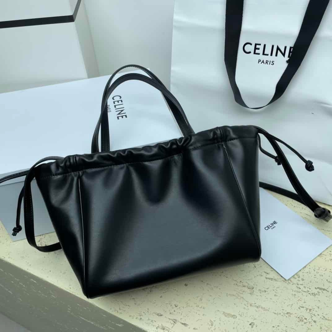 Celine Cabas Triomphe Mini Shopping Bag - Black 30735 | Sandra Bags - Image 4