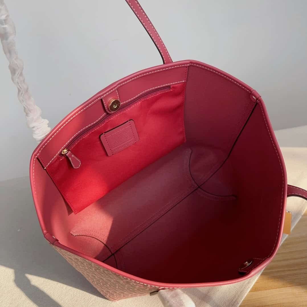 Coach City Buckle Design Tote Bag - Red 68822 | Sandra Bags - Image 5