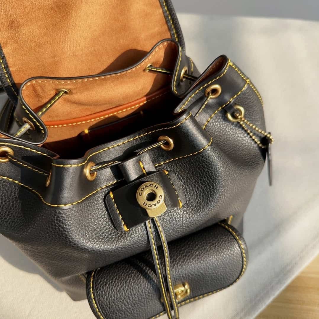 Coach Riya 21 Mini Backpack - Black 23489 | Sandra Bags - Image 2