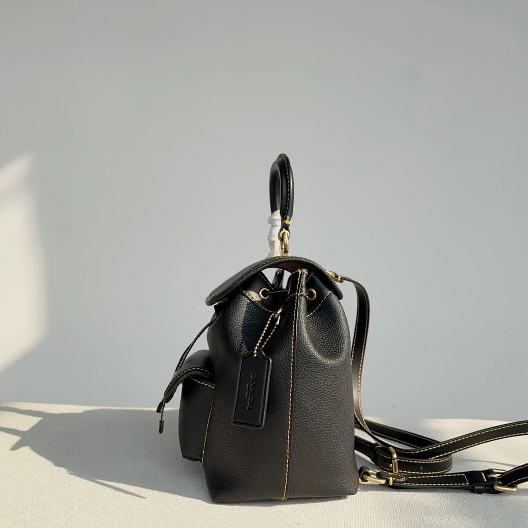 Coach Riya 21 Mini Backpack - Black 23489 | Sandra Bags - Image 5