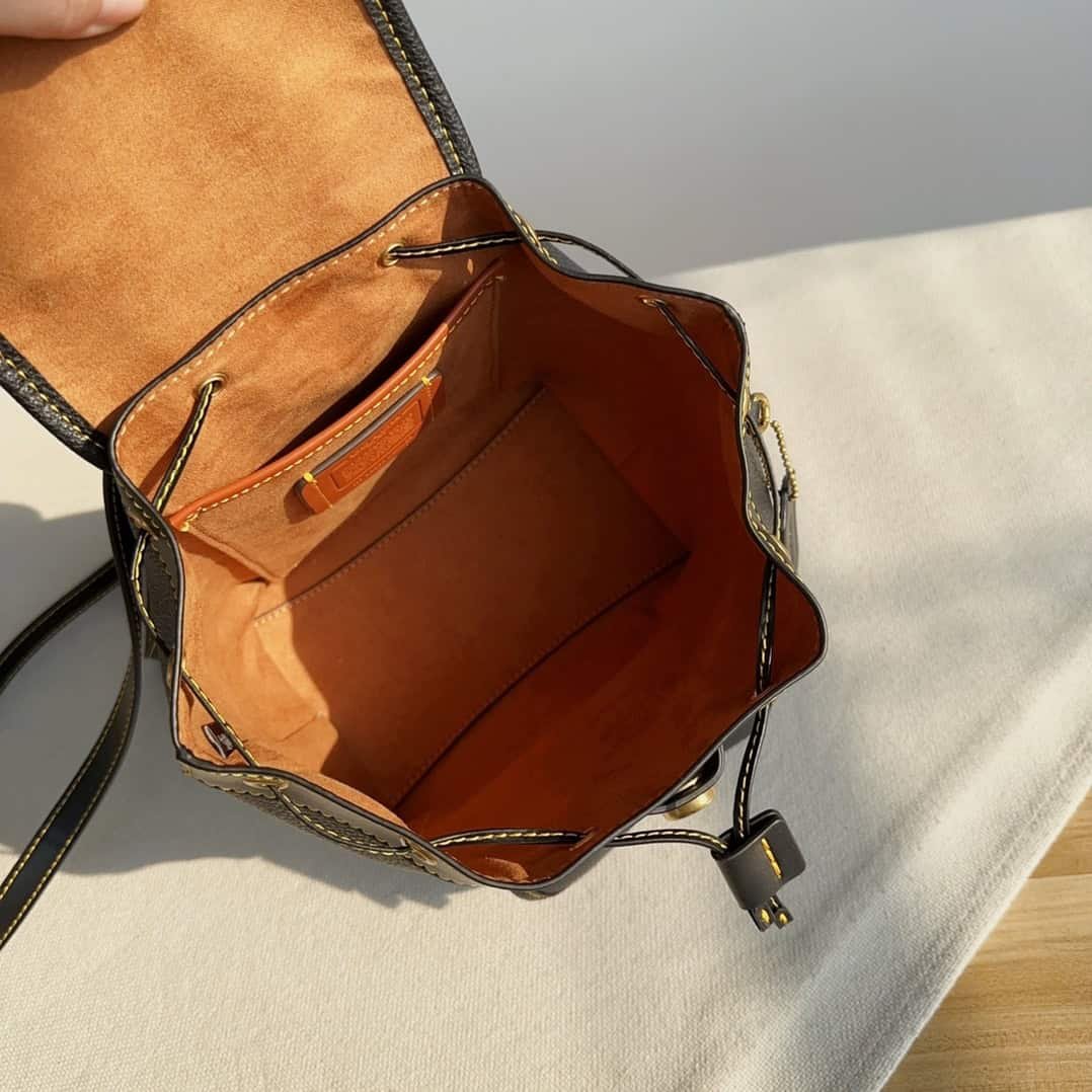 Coach Riya 21 Mini Backpack - Black 23489 | Sandra Bags - Image 3