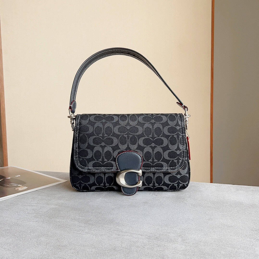 Coach Denim Soft Tabby Swinger Dionysus Bag - Black 48865 | Sandra Bags - Image 4