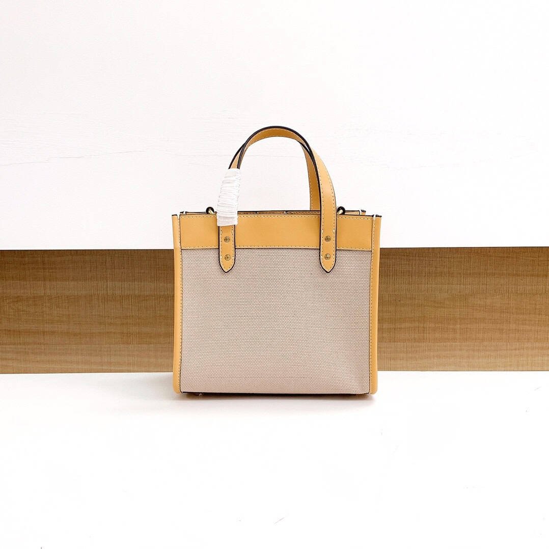 Coach Canvas Field Tote Bag - Cream 61958 | Sandra Bags - Image 4