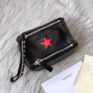 Givenchy Pandora Red Star Clutch Bag - Black 71846 | Sandra Bags