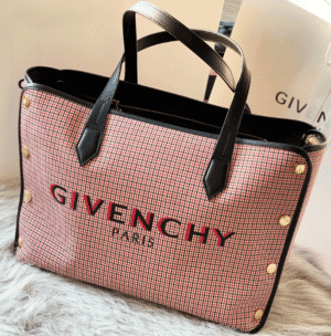 Givenchy Bond Canvas Shopping Bag - Red/White 72824 | Sandra Bags