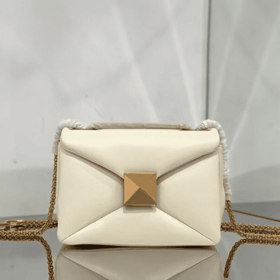 Valentino Liustud Tofu Bag - White 59840 | Sandra Bags