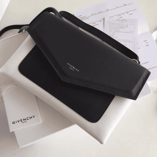 Givenchy Duetto Color Block Crossbody Bag - Black/White 93362 | Sandra Bags