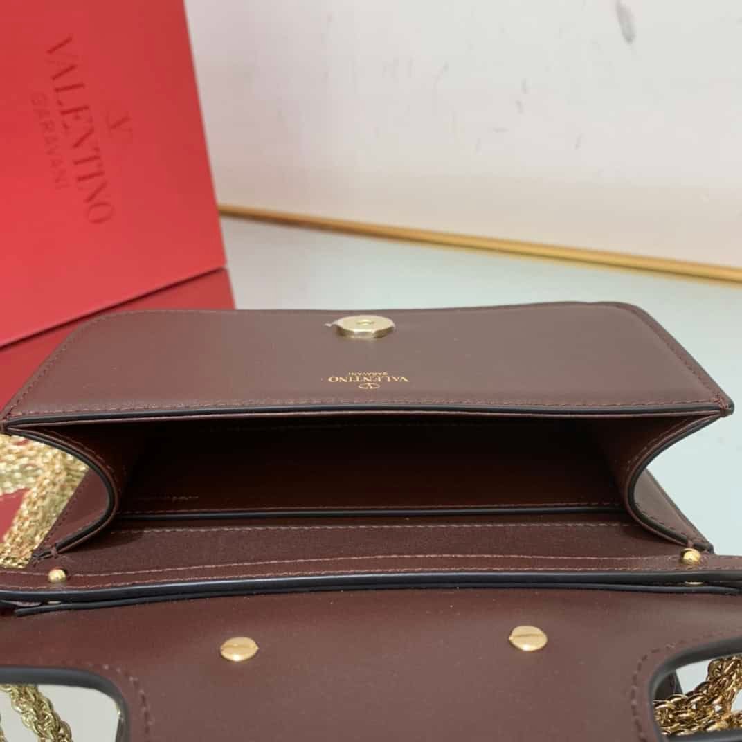 Valentino Garavani Mini Calfskin Handbag - Black 58725 | Sandra Bags - Image 3