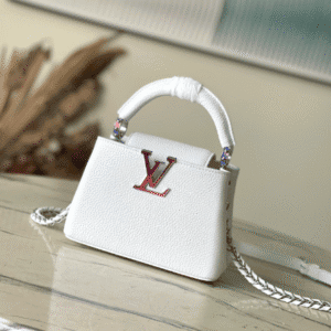 Louis Vuitton Capucines Mini Handbag - White 51023 | Sandra Bags