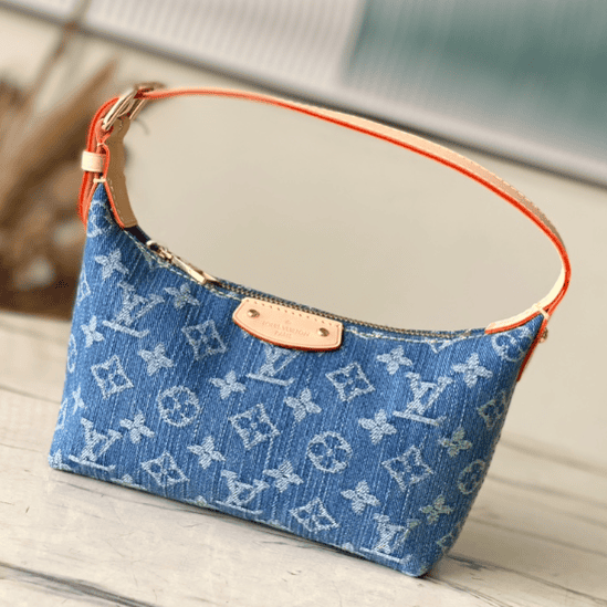 Louis Vuitton Mini Moon Denim Handbag - Blue 21861 | Sandra Bags