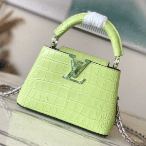 Louis Vuitton Lime Green Mini Crocodile Handbag 43475 | Sandra Bags
