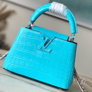 Louis Vuitton Blue Mini Crocodile Handbag 60068 | Sandra Bags