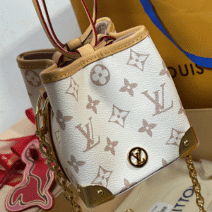 Louis Vuitton  Mini Bucket Bag - White Flower 20438 | Sandra Bags