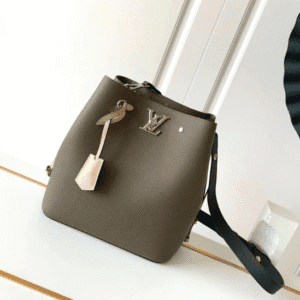 Louis Vuitton Shiny Twist-lock Bucket Bag - Green 10910 | Sandra Bags