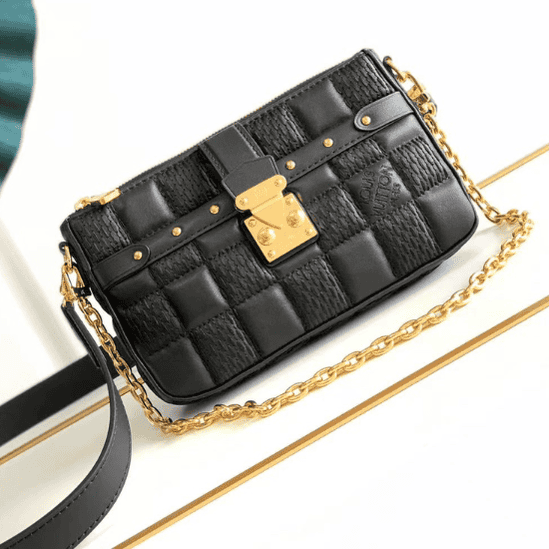 Louis Vuitton Pochette Troca Handbag - Black 69715 | Sandra Bags