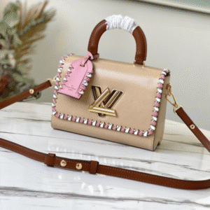 Louis Vuitton Epi Top Handle Twist MM Handbag - Apricot 37657 | Sandra Bags
