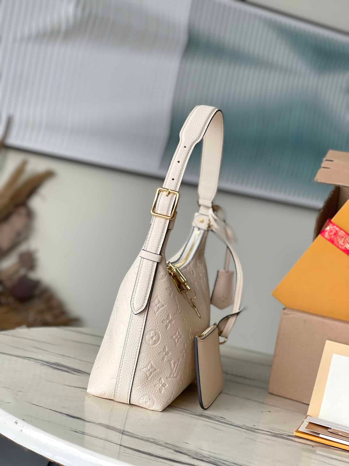 Louis Vuitton Sac Sport Monogram Empreinte Leather Handbag - White 19304 | Sandra Bags - Image 4