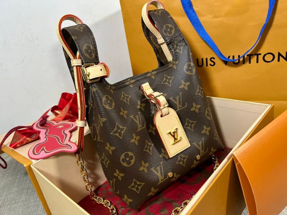 Louis Vuitton Atlantis Vegetable Basket Handbag - Dark Brown 69944 | Sandra Bags - Image 4