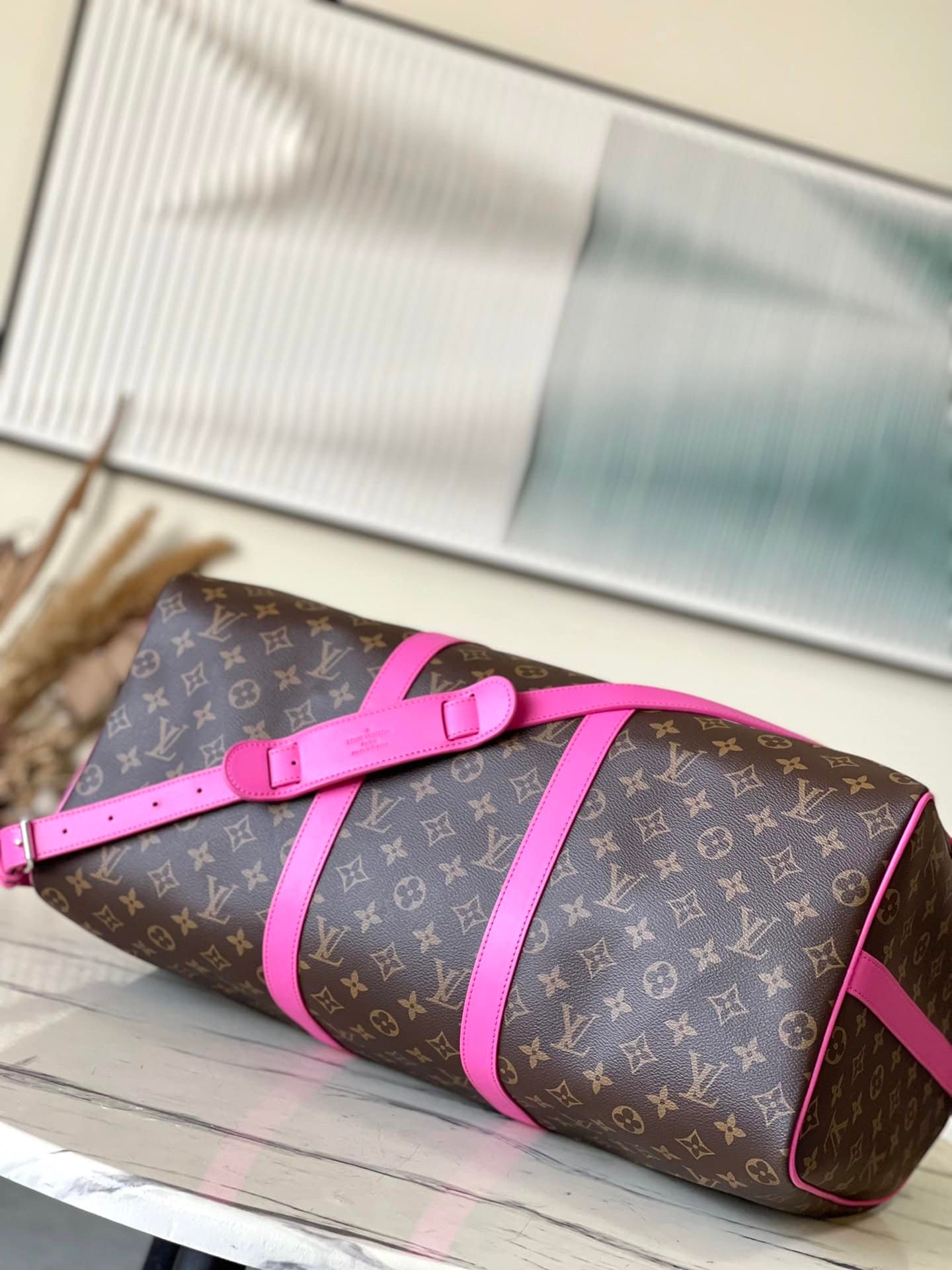 Louis Vuitton Keepall Bandoulière 50 Bag - Pink 88732 | Sandra Bags - Image 5