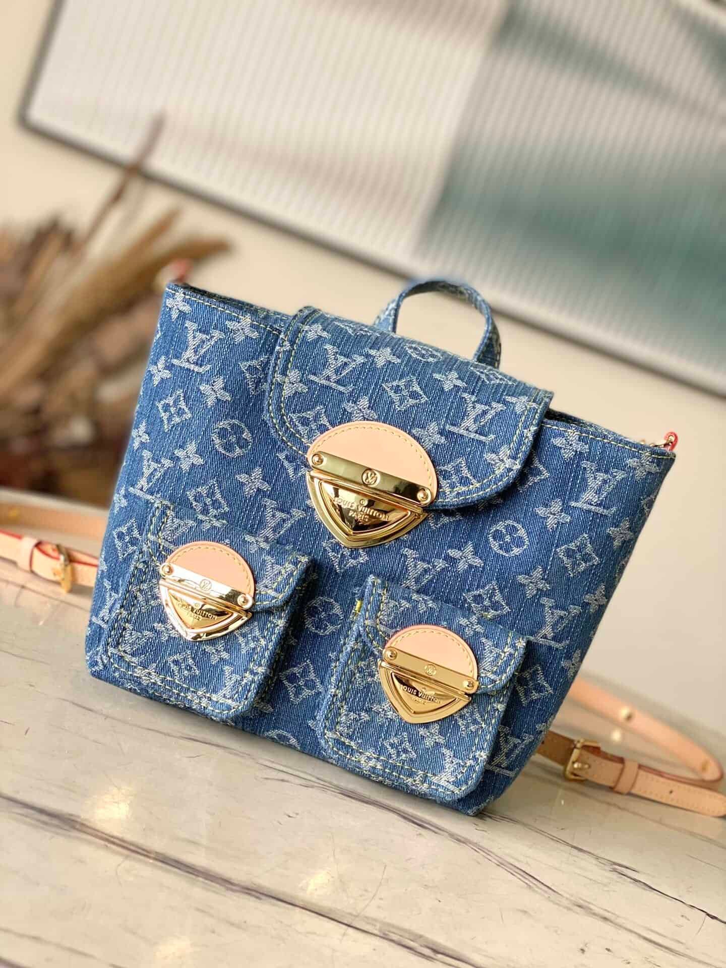 Louis Vuitton Venice Denim Backpack 78847 | Sandra Bags - Image 5