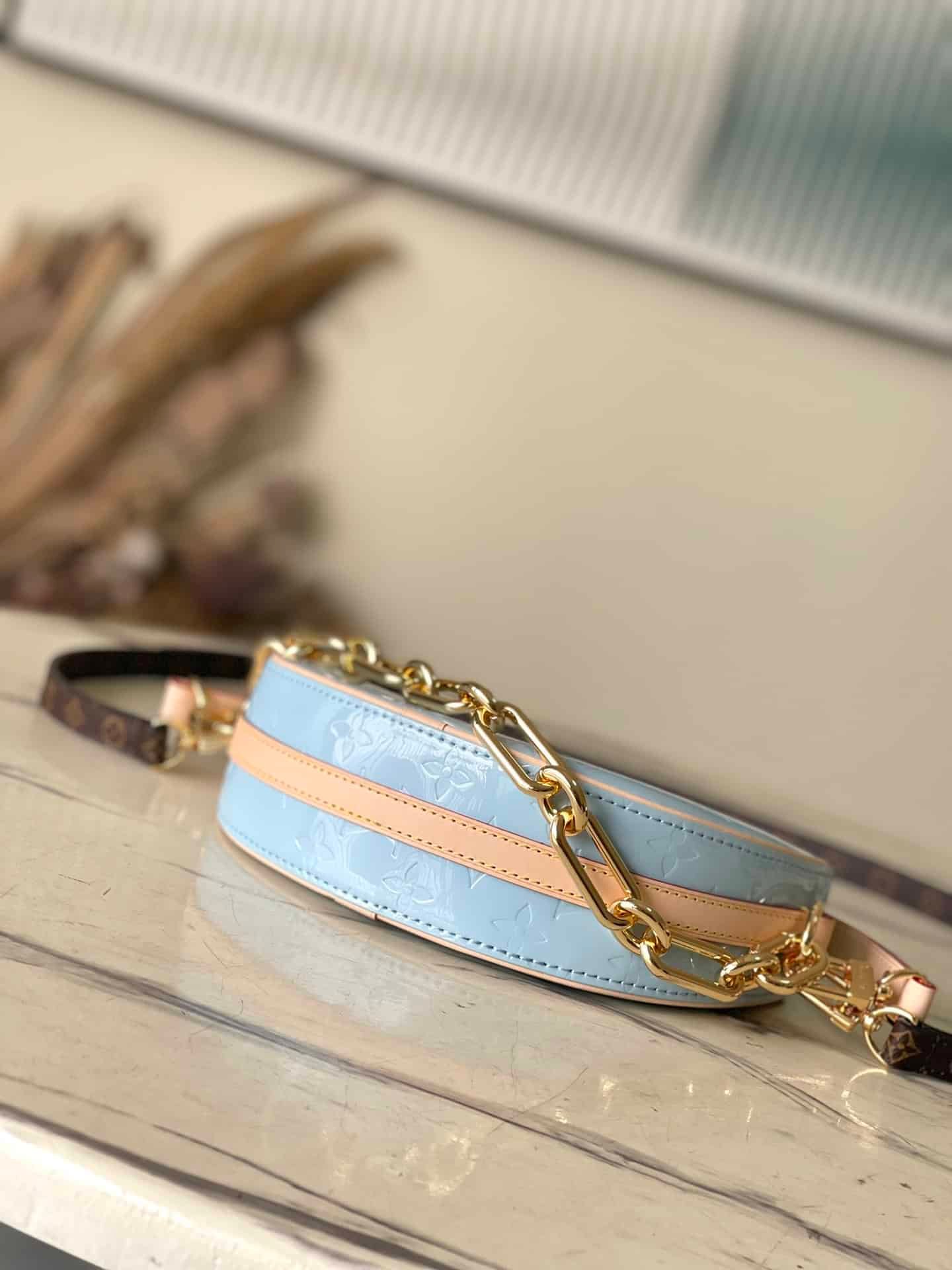 Louis Vuitton Croissant Small Handbag - Blue 34024 | Sandra Bags - Image 3