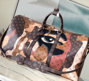 Louis Vuitton  Keepall Bandouliere55 Travel Bag - Brown 68258 | Sandra Bags