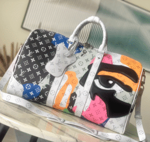 Louis Vuitton Keepall Bandouliere 45 Travel Bag - White 73285 | Sandra Bags