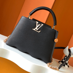 Louis Vuitton Caushell Medium Handbag - Black 38250 | Sandra Bags