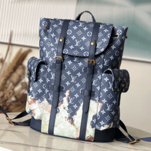 Louis Vuitton Christopher MM Backpack - Blue 26032 | Sandra Bags