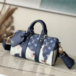 Louis Vuitton Acc KEEPALL BANDOULIÈRE 25 Handbag - Blue 25987 | Sandra Bags