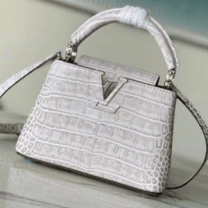 Louis Vuitton Sahara Crocodile Pattern Mini Handbag - White 49116 | Sandra Bags