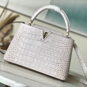 Louis Vuitton Sahara Crocodile Pattern Large Handbag - White 93986 | Sandra Bags