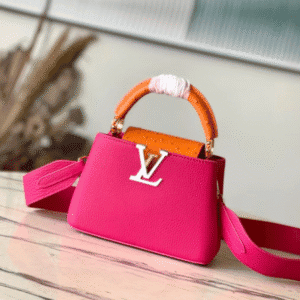 Louis Vuitton Capucines Taurillon Leather Mini Handbag - Pink 93342 | Sandra Bags