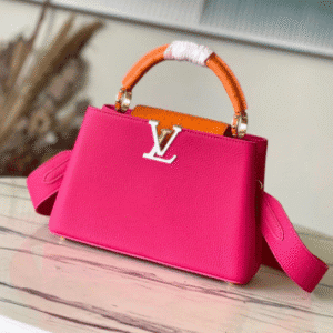 Louis Vuitton Capucines Taurillon Leather Medium Handbag - Pink 61668 | Sandra Bags