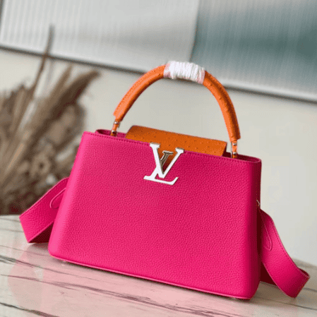 Louis Vuitton Capucines Taurillon Leather Large Handbag - Pink 18317 | Sandra Bags
