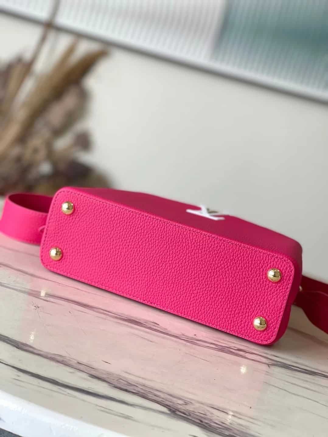 Louis Vuitton Capucines Taurillon Leather Large Handbag - Pink 18317 | Sandra Bags - Image 4