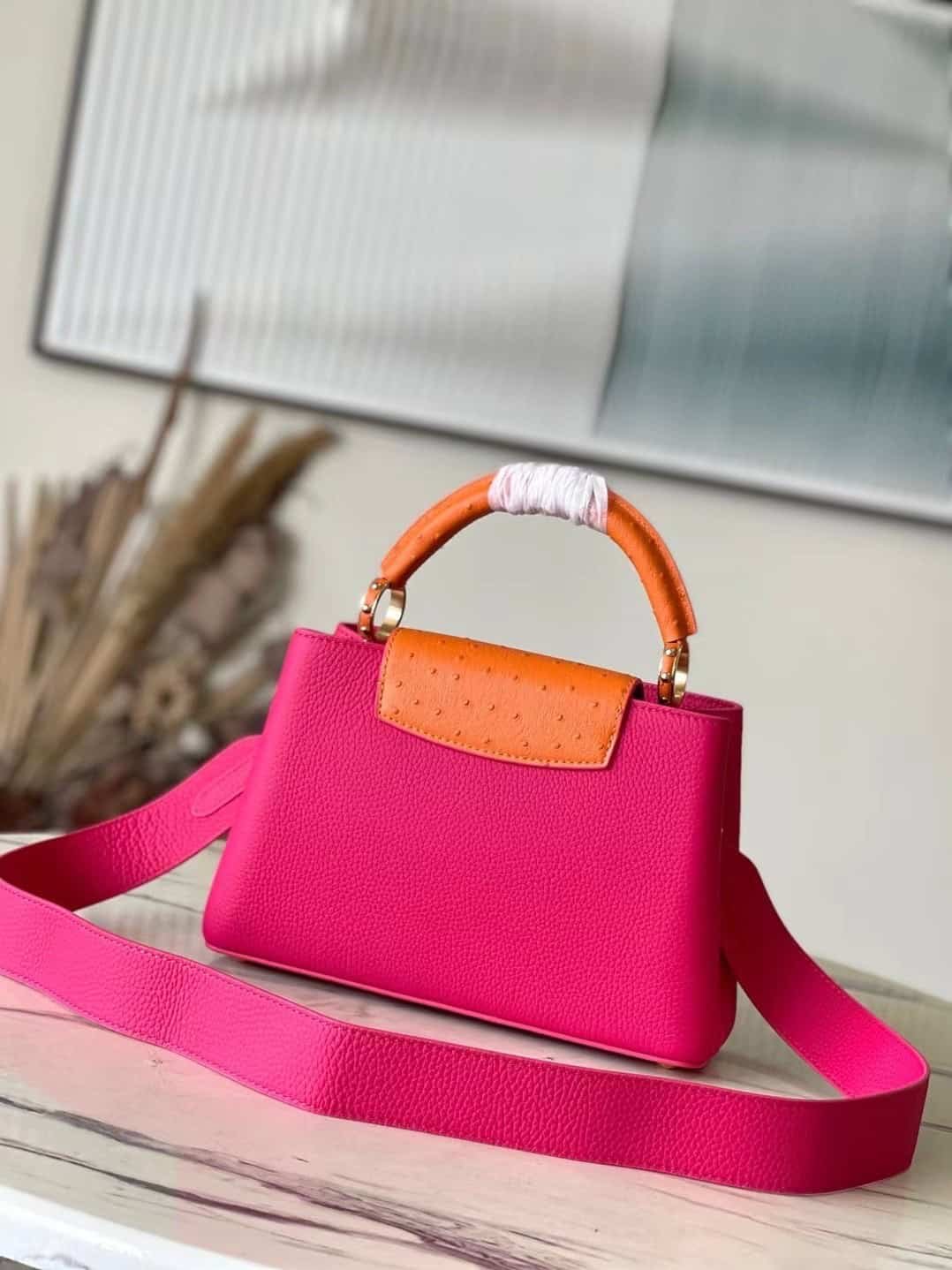 Louis Vuitton Capucines Taurillon Leather Large Handbag - Pink 18317 | Sandra Bags - Image 3