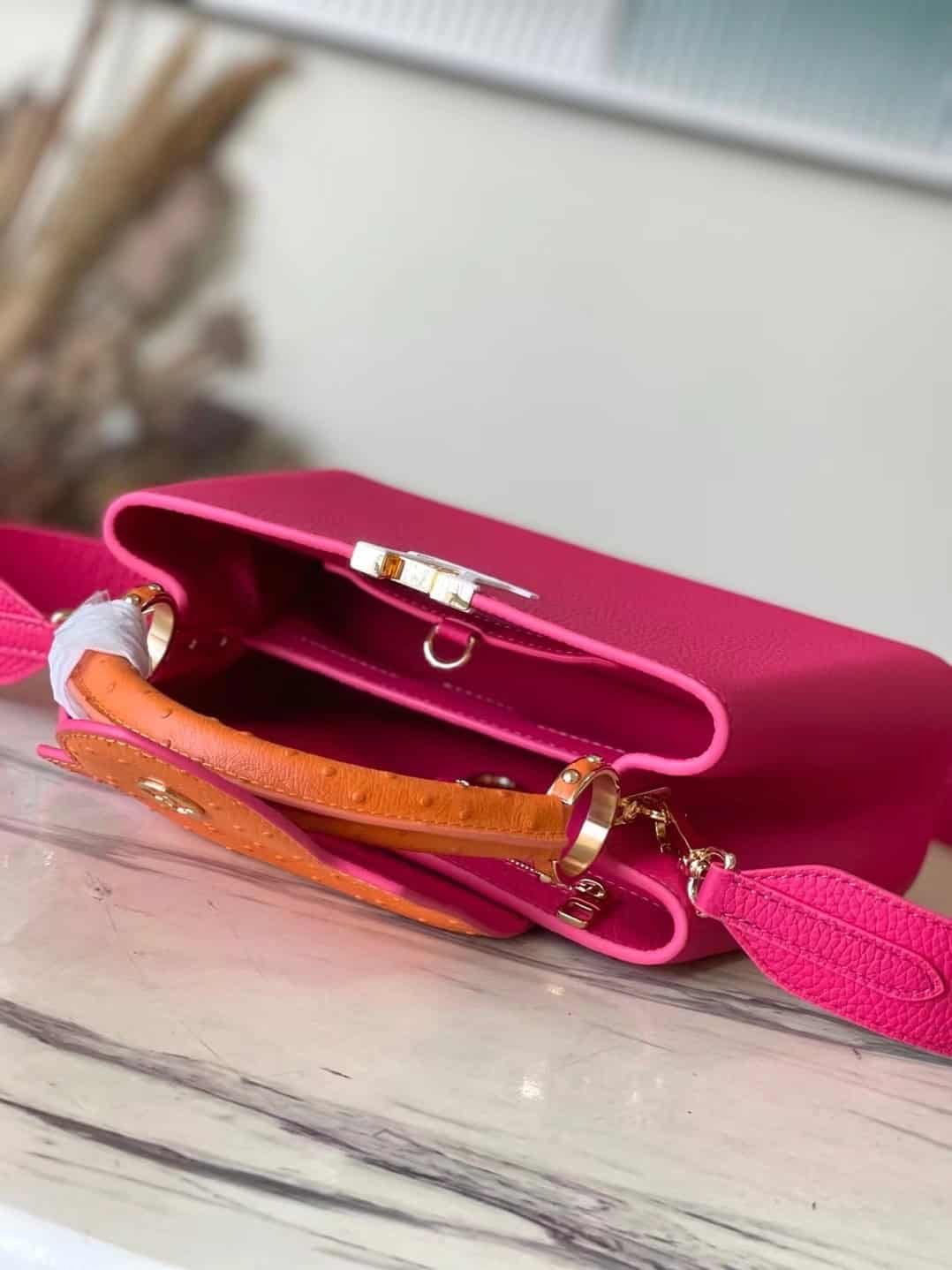 Louis Vuitton Capucines Taurillon Leather Large Handbag - Pink 18317 | Sandra Bags - Image 5