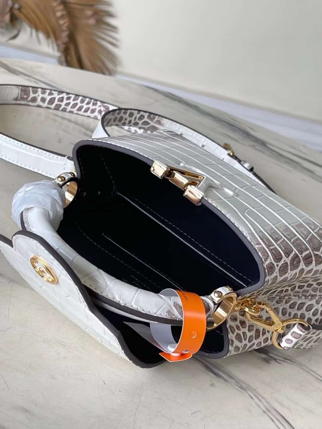 Louis Vuitton Capucines Himalayan Crocodile Pattern Mini Bag 33212 | Sandra Bags - Image 2