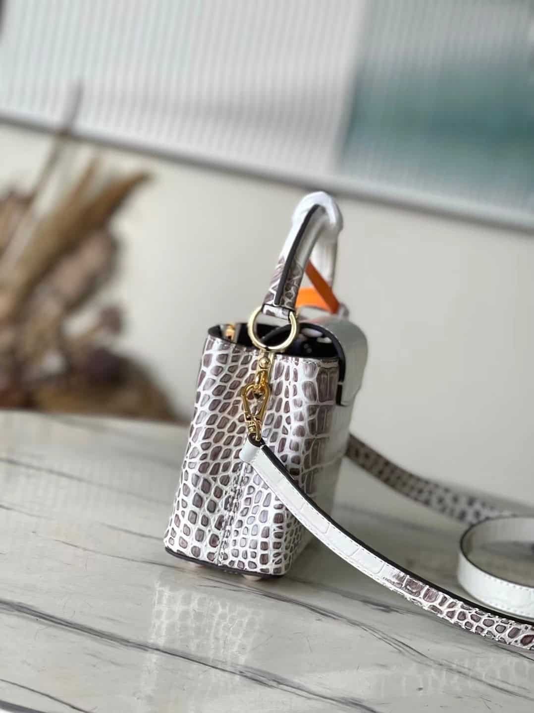 Louis Vuitton Capucines Himalayan Crocodile Pattern Mini Bag 33212 | Sandra Bags - Image 5